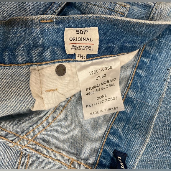 LEVIS MADE & CRAFTED 501® ORIGINAL FIT WOMEN'S JEANS SELVEDGE size 27/30 - Picture 5 of 12